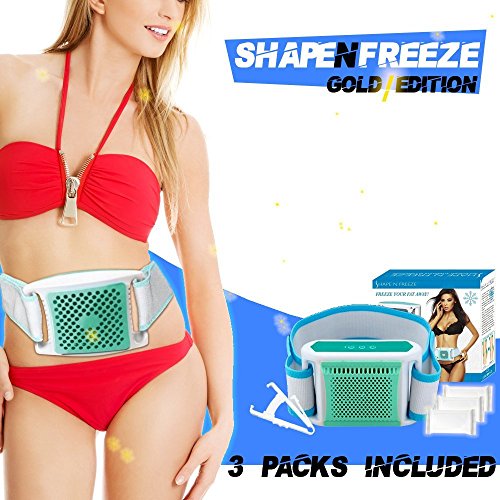 Shape N Freeze Non Surgical At-Home Fat Cell Freezing Body Sculpting Belt Gold Edition