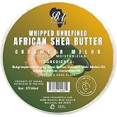 RA COSMETICS Whipped Shea Butter Cucumber-Melon 6oz | 100% Pure &amp; Natural African Shea Butter, For Men &amp; Women, Ultimate Handcrafted Moisturizer