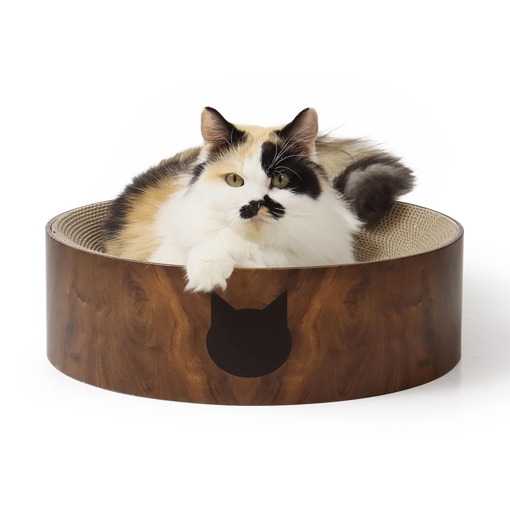 猫壱 バリバリボウル 爪研ぎ ダークブラウン レギュラー商品画像