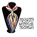 Rosenice Hollow Rose Scarf Ring Buckle Slide Tube Scarf Jewelry (Silver)