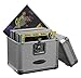 Odyssey KROM Transport Case for 70, 12 Inch Vinyl Records, Silver | KLP1-SILVER