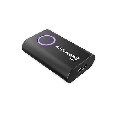 AAWireless Two - Android Auto Wireless Adapter - Convert Factory Wired Android Auto to Wireless - Multifunctional Button - Easy Plug and Play Setup - Seamlessly Connect Via Bluetooth - Made in Europe