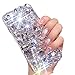 Aearl for iPhone Xs Max 6.5 inch Bling Diamond Case 3D Homemade Luxury Sparkle Crystal Rhinestone Shiny Glitter Full Clear Stones Back Phone Cover-All White