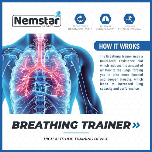 Nemstar Spirometry Breathing Exercise Device Lung Exerciser Device