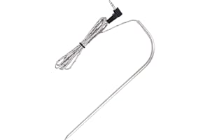 2pcs Meat Temperature Probe for Traeger, Waterproof Thermometer Probe Replacement Compatible with Traeger Woodridge Series Ac
