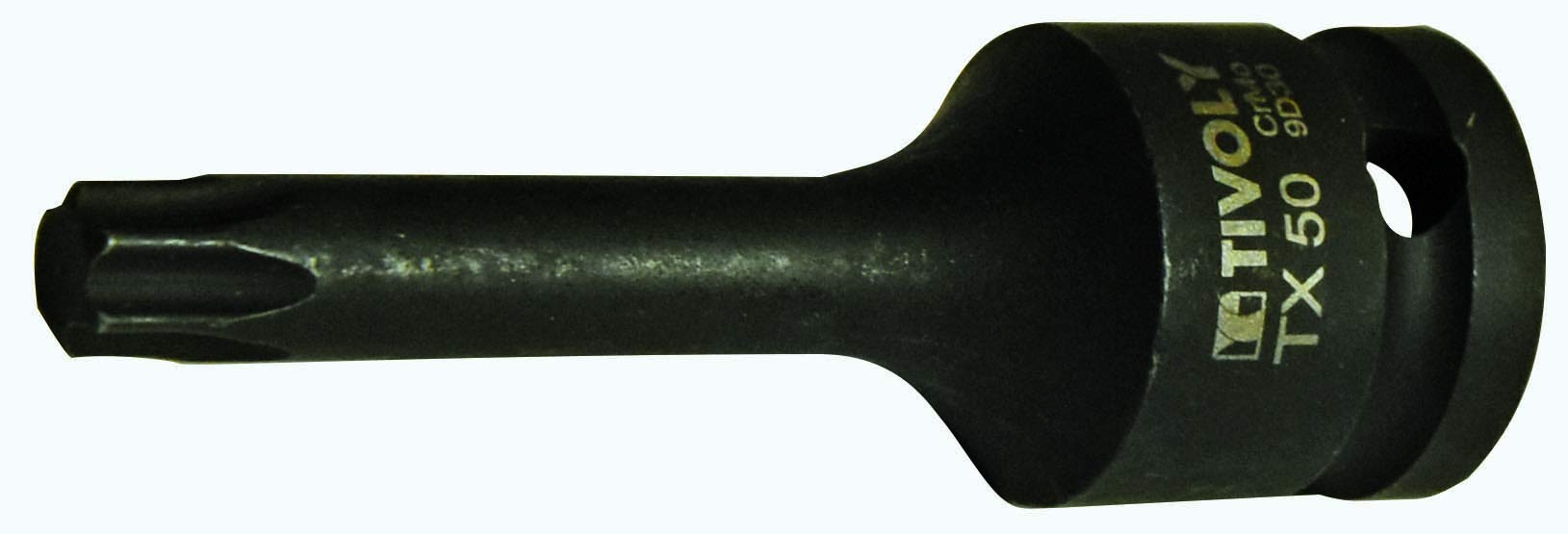 Tivoly 11590125000 1/2-Inch Drive Impact Socket Torx Male No. 50, Phosphate Black