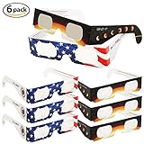 Lizber Solar Eclipse Glasses 2017, ISO & CE Certified Safe Shades for Eclipse Viewing (6 Pack)