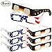 Lizber Solar Eclipse Glasses 2017, ISO & CE Certified Safe Shades for Eclipse Viewing (6 Pack)