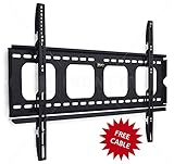 Mount-It! MI-305L Premium Low-Profile Fixed TV Wall Mount Bracket for 42-70 inch LCD, LED, 4K Flat Screen TVs Capacity 220 lbs, Max VESA 850x450