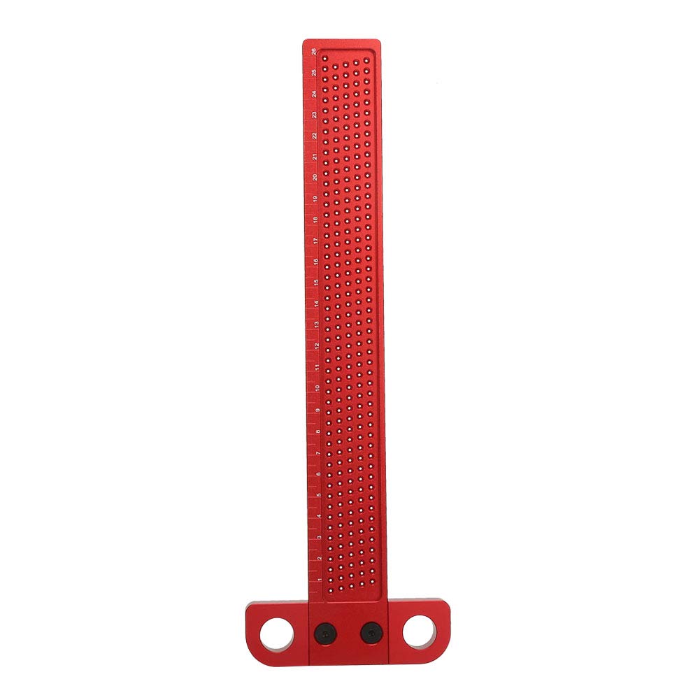 Type T Square Ruler, Aluminum Alloy Scriber for Carpentry with Transparent Scale, Suitable for Carpentry and DIY Enthusiasts, Draw Perfect Parallel Lines Each Time with This Rule(T-260)