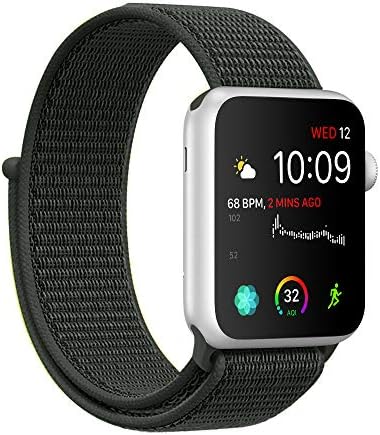 SYRE Compatible with Apple Watch Band Series 4/3/2/1 38mm 40mm 42mm 44mm, Lightweight Breathable Nylon Sport Band Replacement iWatch Series 4, Series 3, Series 2, Series 1