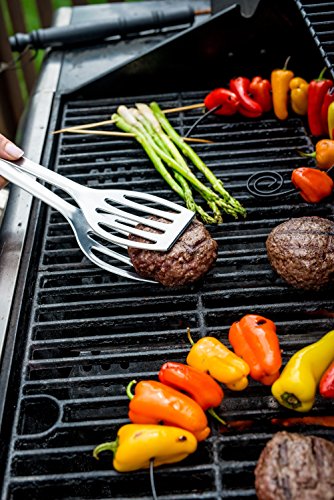 Westmark Germany 2-in-1 Detachable Double Spatula and Tongs (Silver)