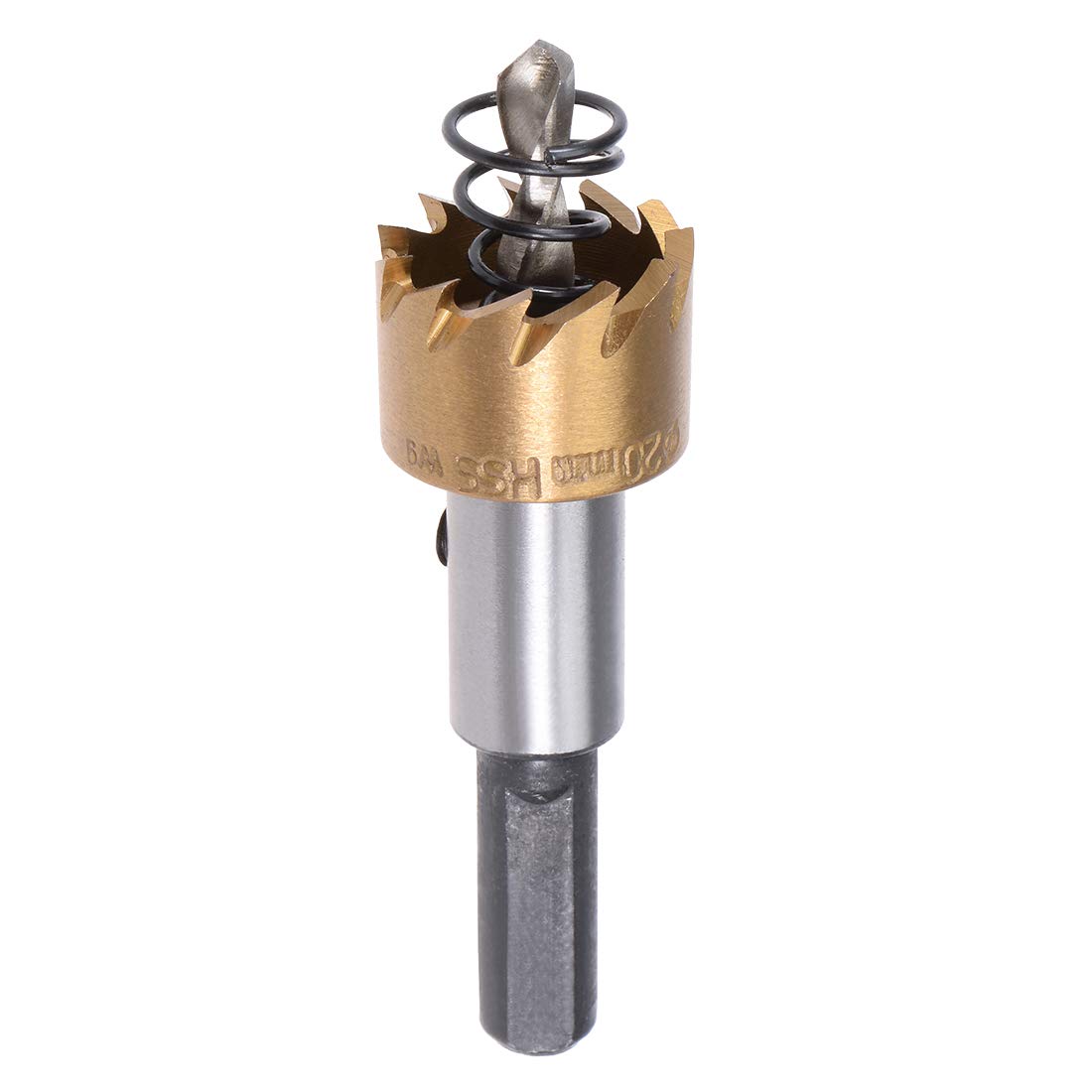 Sourcingmap 20mm HSS Drill Bit Hole Saw Stainless High Speed Steel Metal Alloy