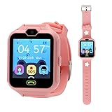 aolee Kids Phone Smart Watch Games Watch for 4-15 Years Old Children Digital Watch Touch Screen Camera Anti-Lost Pedometer Clock etc (Pink)