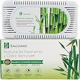 Best Activated Charcoal Odor Absorber and Air Purifier By Sagano - Effective Refrigerator and Closet Deodorizer - Removes Unwanted Odor - Prevents Mold and Bacteria - Lasts up to Two Years