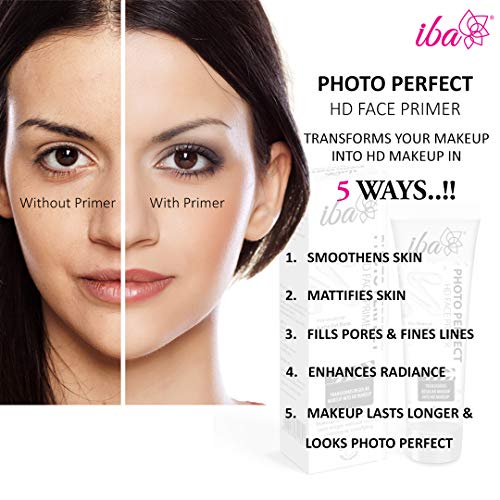 Iba Photo Perfect Hd Face Flawless Finish Primer Transparent 35g | Matte Gel Based Light Weight Formula | Fills Pores & Fine Lines | Provides Radiant & Smooth Finish | Makes Makeup Last Longer | Halal Certified & Vegan Makeup 4 Iba Photo Perfect Hd Face Flawless Finish Primer Transparent 35g | Matte Gel Based Light Weight Formula | Fills Pores & Fine Lines | Provides Radiant & Smooth Finish | Makes Makeup Last Longer | Halal Certified & Vegan Makeup - Image 4