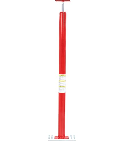 KFZ Lot De 2 Crics De Sol Réglables En Acier Pour Maison, Support De Pédalier Antistatique, Crics De Nivellement Au Sol Pour Bureau, Stabilisation, Poutres, Solives De Poteau (H100