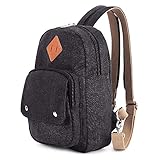 HITOP Lightweight Mini Backpack Cute Fashion Small Bag Daypack for Women (Black)
