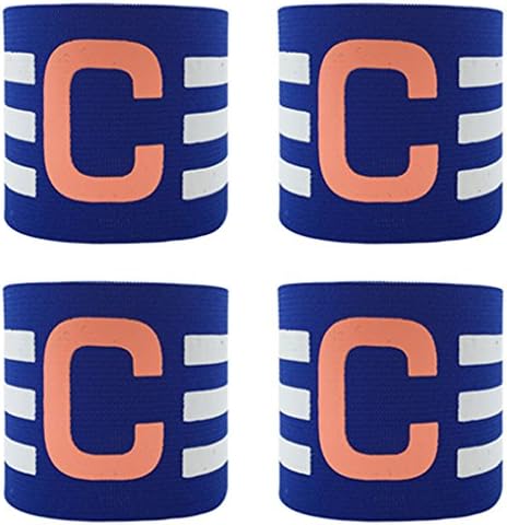 Ancefine Adult Youth Elastic Soccer Captain Armband,4-Pack