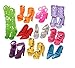 Ebuddy 5 pcs Party Dress/40 pcs Accessories/10 pair Shoes Mini Doll Clothes Set For Barbie Doll