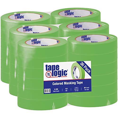 Aviditi Tape Logic 1 Inch x 60 Yards, General Purpose Colored Masking Tape, Lig…