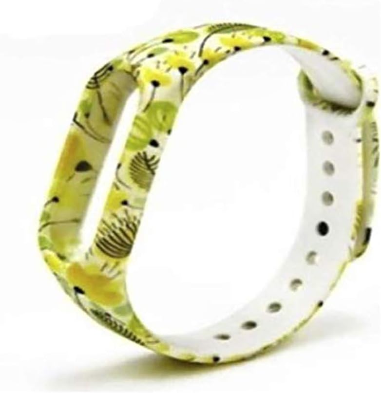 CellFAther Silicone Colorful Band Strap for Xiaomi Mi Band 2 (Dandelion)