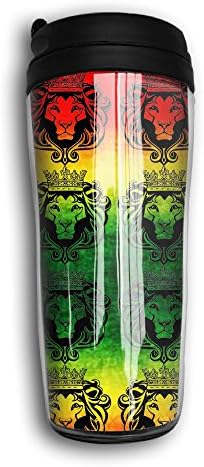 Rasta Lion Cool Traveling Cup Coffee Mug Tumbler Insulated Portable,12oz.
