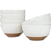 Mora Ceramic Small Dessert Bowls - 16oz, Set of 6 - Microwave, Oven and Dishwasher Safe, For Rice, Ice Cream, Soup, Snacks, C