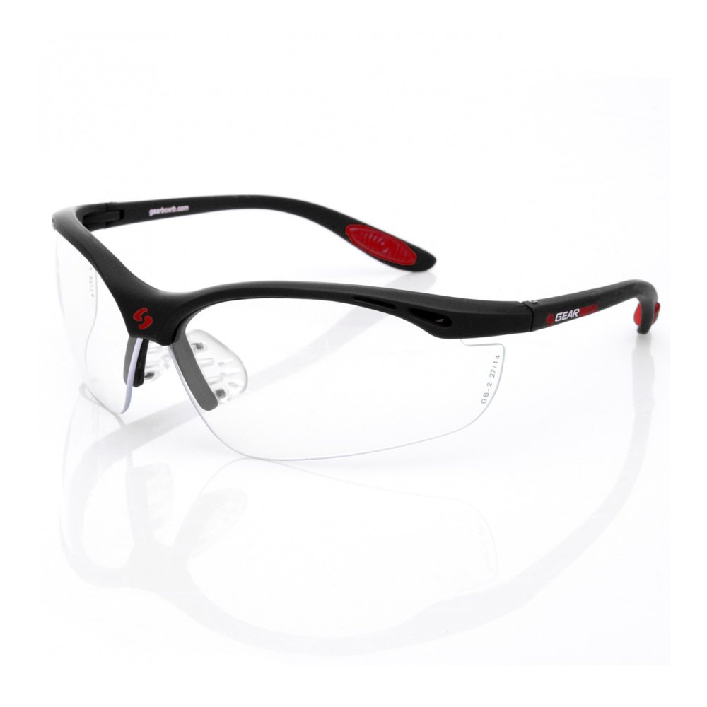 Photo 1 of Gearbox Vision Eye Protection with Hard Case, Black Frame/Clear Lens