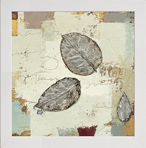Frame Company Watson Range Silver Leaves IV by Mark Wiens, Frame - 5 x 5 Inches, White