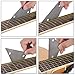 Canomo Guitar Luthier Tool Set Includes 1 Piece Guitar Fret Crowning Luthier File, 1 Piece Stainless Steel Fret Rocker Leveling Tool, 2 Pieces Fingerboard Guards with 2 Sheets Sanding Paper