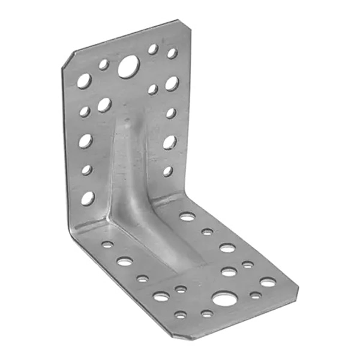 90mm x 90mm x 65mm x 1.5mm Galvanised Heavy Duty with Reinforcment Angle Brackets for Wood Timber Steel Zinc Plated Steel KPS1 (Pack of 20) L13ABC