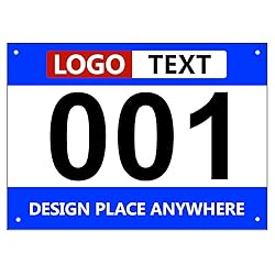 Muka Custom Race Bibs, Tyvek Bib Numbers