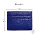 Nowbe Slim Wallet RFID Blocking Minimalist Wallet Unisex Slim Card Holder With Window(Blue)