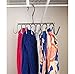 Evelots Closet Hanger/Rack-Belt/Scarf/Tie/Necklace/Handbag-Chrome Metal-14 Hooks