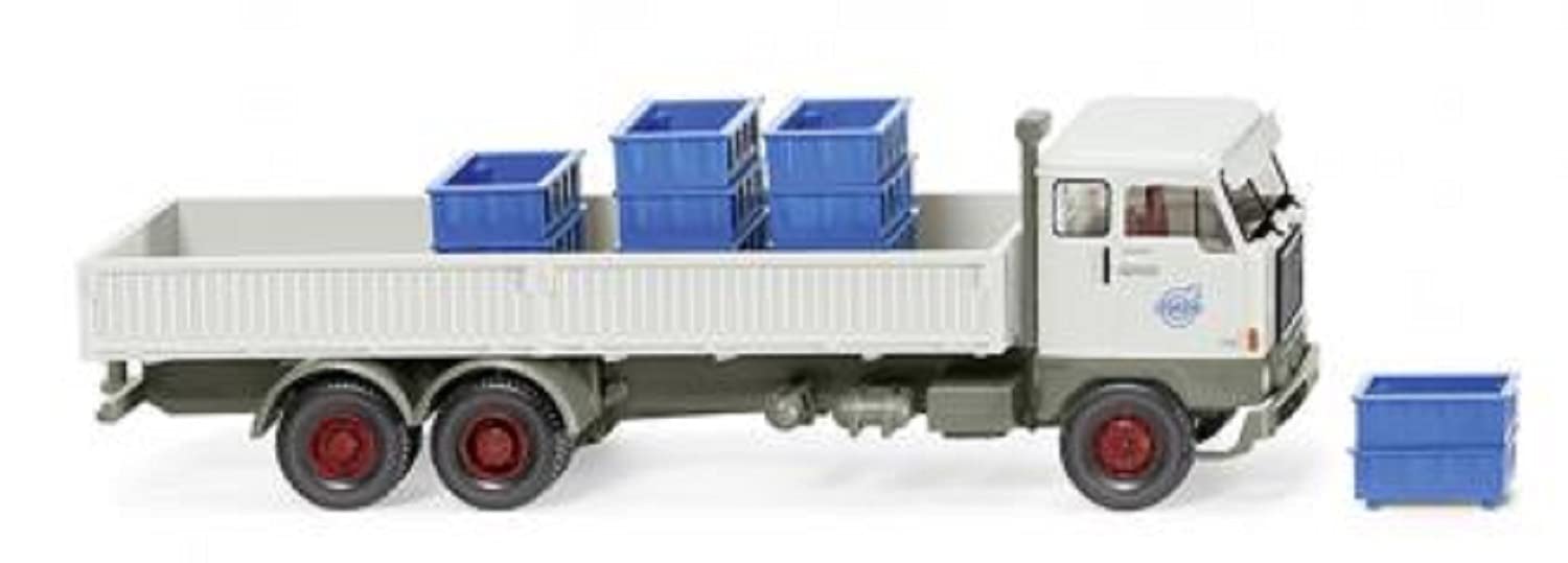 Wiking 046202 Steel Platform Truck (Volvo F88) Volvo - Miniature Model - Not a Toy