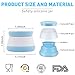 Travel Bottles Containers Sets, Silicone & PP Cream Jars Travel Accessories for toiletries, Compact Travel Size Containers with Hard Sealed Lids for Face Hand and Body Cream