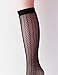 VERO MONTE 4 Pairs Women's Patterned Fishnet Knee High Socks (Black) 41622
