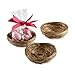 Kate Aspen "Nestling" Natural Bird Nest Favor Holder, Set of 12