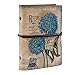 FX Classic Vintage Style Journal Writing Leather Refillable Spiral Notebook 7.5 x 5.8 Inches as Art Sketchbook, Travel Diary Book (Color-2)