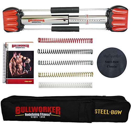Bullworker-20-Steel-Bow-Full-Body-Workout-Portable-Home-Gym-Isometric-Exercise-Equipment-for-Fast-Strength-Training-Gains-Cross-Training-Fitness-Chest-Back-Arms-and-Abs-Exercise-Machine