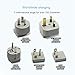 Aisilk Travel Adapter Charger Kit - Travel Charger W/Triple 2.4A USB Ports + 2 Outlets, Includes Plugs for Europe, UK, China, Australia, Japan - Perfect for Laptop, Cell Phone, Camera and More