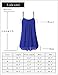 Laksmi Women's Summer Casual Front Pleat Cool Tank Dress (XX-Large, Royal Blue)