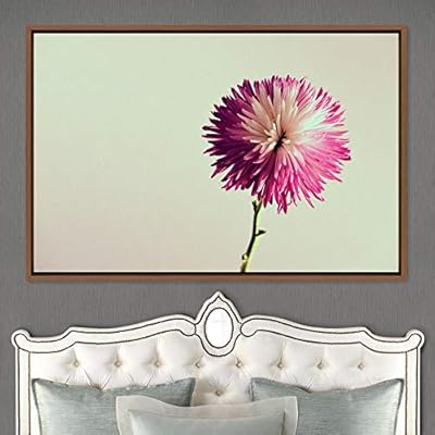 signwin Framed Canvas Wall Art Bright Flowers Closeup...