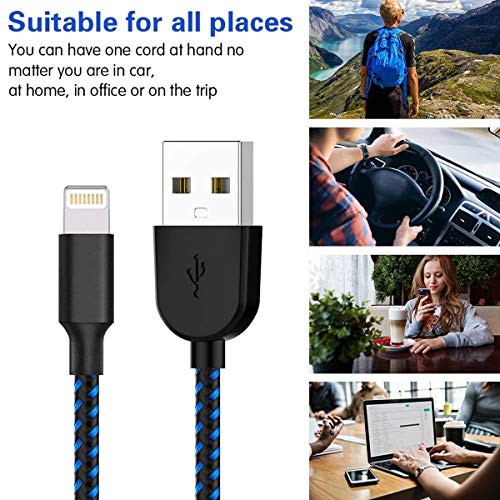 image for ZestyChef iPhone Charger, MFi Certified iPhone Cable 5 Pack [3/3/6/6/1