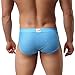 HP95(TM Mens Bikini Underwear, Smooth Long Bulge Pouch Shorts Boxer Briefs (M, SkyBlue)
