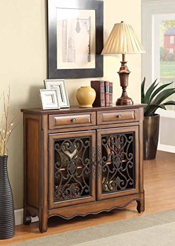 Janes Gallerie Brown Metal Entry Way Table