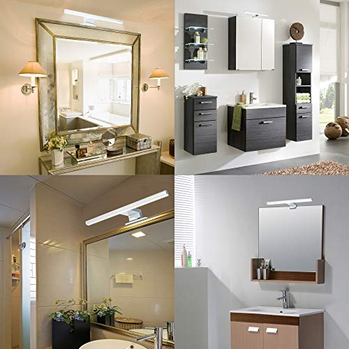 Aogled Lampada da Specchio 5W LED,400LM 30 cm 230V Lampada da Bagno Bianca Neutra 4000K,Impermeabile IP44,Classe II Illuminazione da Bagno,Lampada da Parete a LED 4000K 230V,Lunghezza 300 mm