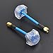 2pcs Newest Aomway 5.8G 3DBi 4 Leaf Clover Antenna RX SMA Male with Protective Covering for FPV Multicopter TX/RX
