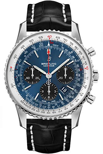 Breitling Navitimer 1 Chronograph Automatic Chronometer Blue Dial Men's Watch AB0121211C1P1